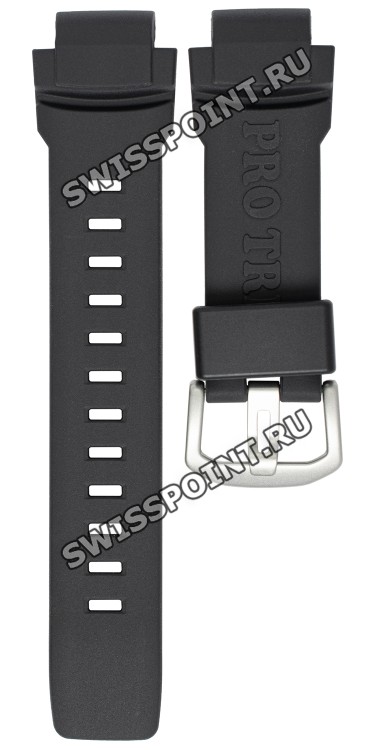 Черный силиконовый ремешок Casio 10644112 для часов Casio PRW-3510-1
