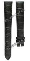 Черный кожаный ремешок Longines L682113647, теленок, удлиненный, 15/12 XL, без замка, для часов Longines DolceVita Classic L4.242.6, L4.243.6, L5.155.0, L5.155.4