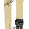 Черный кожаный ремешок Longines L682113647, теленок, удлиненный, 15/12 XL, без замка, для часов Longines DolceVita Classic L4.242.6, L4.243.6, L5.155.0, L5.155.4