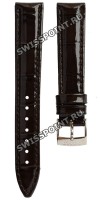Коричневый кожаный ремешок Tissot T600036975, лаковый, теленок, имитация крокодила, 16/14, стальная пряжка, для часов Tissot PR100 T101.207, T101.210, T101207A, T101210A, T101.207.16.071.00, T101.251.26.036.00