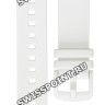 Белый полимерный ремешок Casio 10573438 для часов Casio BSA-B100-7A, BSA-B100MF-7A, BSA-B100SC-7A