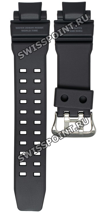 Черный полимерный ремешок Casio 10558973 для часов Casio GA-1100-1A1