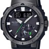 Черный силиконовый ремешок Casio 10631613 для часов Casio PRW-30-1A, PRW-50Y-1A, PRW-50Y-1B, PRW-60Y-1A, PRW-70Y-1