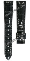 Черный кожаный ремешок Balmain B1732465, 16/14, без замка, для часов Balmain Taffetas 4670, 4671, 4679