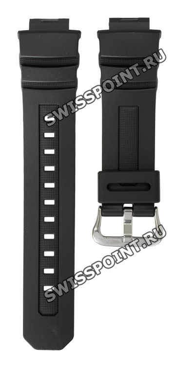 Черный полимерный ремешок Casio 10273059 для часов Casio AWG-M100, AW-591, AW-590, AWG-101, AWG-100, G-7700, G-7710