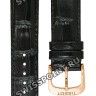 Черный кожаный ремешок Tissot T600033647, теленок, 19/18, розовая пряжка, для часов Tissot Carson T085.407, T085.427