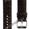 Коричневый кожаный ремешок Tissot T600029097, теленок, имитация крокодила, 19/18, стальная пряжка, для часов Tissot T-One T038.430, T038430A