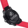 Розовый каучуковый ремешок Tissot T604045724 с черной тканевой накладкой, 22/22, черная пряжка, для часов Tissot T125.617.37.051.00 Supersport Chrono