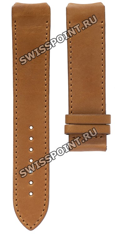 Коричневый кожаный ремешок Tissot T610029773, удлиненный, 21/20 XL, теленок, интегрированный, без замка, для часов Tissot T-Touch Expert T013.420
