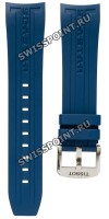 Синий каучуковый ремешок Tissot T603031454, 23/20, интегрированный, для часов Tissot Seastar 1000 T066.427.17.047.00