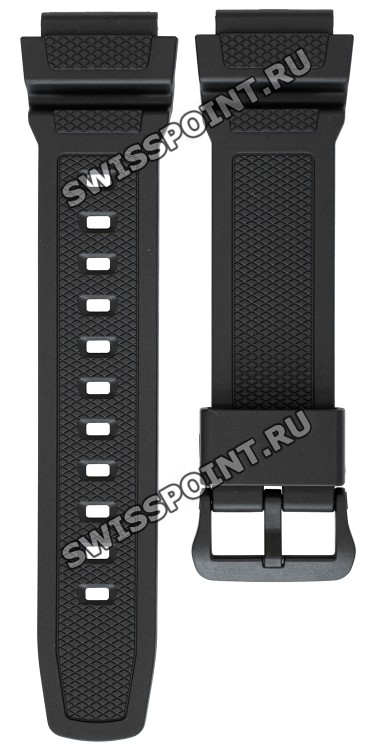 Черный полимерный ремешок Casio 10559534 для часов Casio AE-1400WH-1A, AE-1400WH-9A
