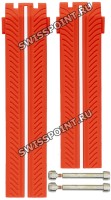 Красный каучуковый ремешок Tissot T610040213, без замка, для часов Tissot T-Race T092.417, T092.427 MotoGP Jorge Lorenzo 2017 Limited Edition