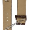 Коричневый кожаный ремешок Tissot T610030632, теленок, имитация крокодила, 21/18, без замка, для часов Tissot Sculpture Line G688