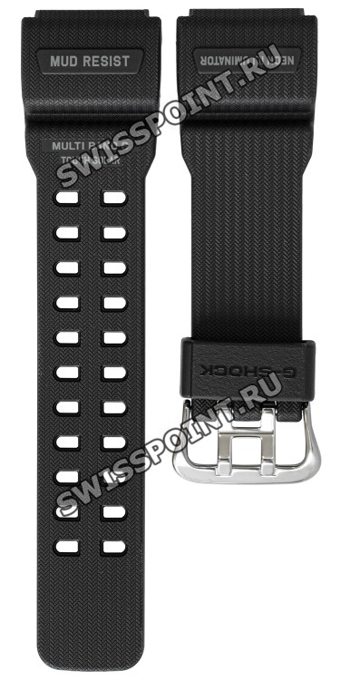 Черный полимерный ремешок Casio 10559690 для часов Casio GWG-100-1A