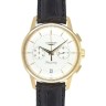 Черный кожаный ремешок Longines L682104530, 18/18, без замка, для часов Longines Flagship Heritage L4.756.6, L4.756.8