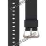 Черный полимерный ремешок с белой подкладкой Casio 10552650, стальная пряжка, для часов Casio Pro Trek PRG-650