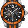 Черно-оранжевый каучуковый ремешок Certina C610018008, без замка, для часов Certina Ds Action C013.417.27.057.01