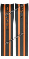 Черно-оранжевый каучуковый ремешок Certina C610018008, без замка, для часов Certina Ds Action C013.417.27.057.01