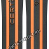 Черно-оранжевый каучуковый ремешок Certina C610018008, без замка, для часов Certina Ds Action C013.417.27.057.01