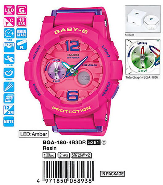 CASIO BABY-G BGA-180-4B3