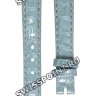 Голубой кожаный ремешок Balmain B1732482, 12/10, с вырезом 2,5 мм, без замка, для часов Balmain Orithia 4771