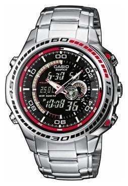 Стальная неразборная часть (4 звена) браслета для часов Casio EFA-121D-1A, EFA-121D-2A, EFA-121D-7A