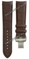 Коричневый кожаный ремешок Tissot T600028584, теленок, имитация крокодила, интегрированный, стальная клипса, для часов Tissot Couturier T035.439, T035.617