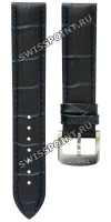 Синий кожаный ремешок Tissot T600035386, теленок, стальная пряжка, 19/18 мм, для часов Tissot Quickster T095.417.16.047.00