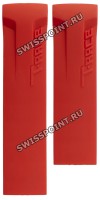 Красный силиконовый ремешок Tissot T610028141, без замка, для часов Tissot T027.414, T027.417 T-Race Nicky Hayden 09