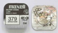 Часовая батарейка Maxell 379, SR521SW