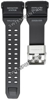 Черный полимерный карбоновый ремешок Casio 10568736 для часов Casio G-Shock Rangeman GPR-B1000-1