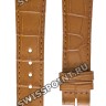 Коричневый кожаный ремешок Longines L682101268, 20/16, без замка, для часов Longines Flagship L4.718.4, L4.750.4
