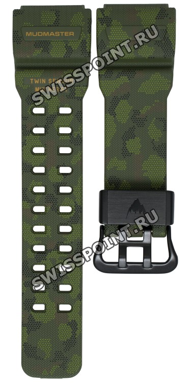 Зеленый полимерный ремешок Casio 10570636 для часов Casio GG-1000BTN-1A