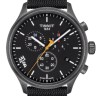 Черный текстильный ремешок Tissot T604046539, 22/22, черная пряжка, для часов Tissot T116.617.37.051.02 Chrono Xl Brooklyn Nets