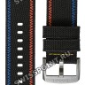 Черный текстильный ремешок Tissot T604046539, 22/22, черная пряжка, для часов Tissot T116.617.37.051.02 Chrono Xl Brooklyn Nets