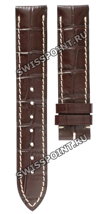 Коричневый кожаный ремешок Longines L682106279, теленок, 16/16, без замка, для часов Longines Evidenza L2.156.0, L2.156.4
