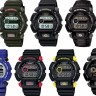 Черный полимерный ремешок Casio 71606395 для часов Casio G-2200, G-2210, DW-9050, DW-9051, DW-9052