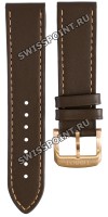 Коричневый кожаный ремешок Tissot T600036879, теленок, 19/18, розовая пряжка, для часов Tissot Quickster T095.410