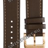 Коричневый кожаный ремешок Tissot T600036879, теленок, 19/18, розовая пряжка, для часов Tissot Quickster T095.410