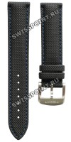 Серый синтетический ремешок Tissot T603036310, 19/18, стальная клипса, для часов Tissot T-Sport Quickster Ice Hockey T095.417.17.037.00