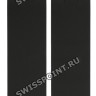 Черный силиконовый ремешок Tissot T610028498, красный логотип 