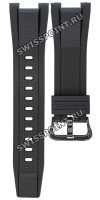 Черный полимерный ремешок Casio 10613263 для часов Casio GST-B100B-1A3, GST-B100B-1A4