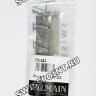 Серый кожаный ремешок Balmain B1732484, 12/10, с вырезом 2,5 мм, без замка, для часов Balmain Orithia 4779
