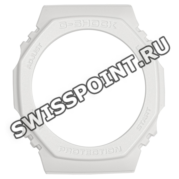 Белый полимерный рант корпуса Casio 10621078 для часов Casio GA-2100-7A
