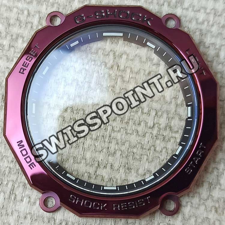 Бордовый стальной безель со стеклом Casio 10621466 для часов Casio MTG-B2000BD-1A4