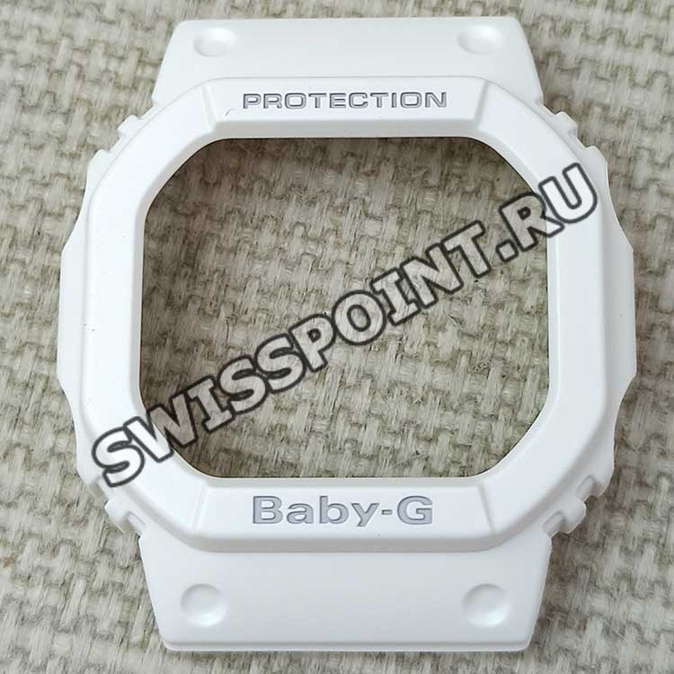 Белый матовый полимерный рант корпуса Casio 10471119 для часов Casio BGD-560-7, BGD-501-7