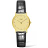 Черный кожаный ремешок Longines L682117438, теленок, 14/12, без замка, для часов Longines Presence L4.379.6, L4.479.6, L4.279.6, L4.378.8, L4.504.2, L4.505.2