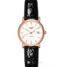 Черный кожаный ремешок Longines L682117438, теленок, 14/12, без замка, для часов Longines Presence L4.379.6, L4.479.6, L4.279.6, L4.378.8, L4.504.2, L4.505.2