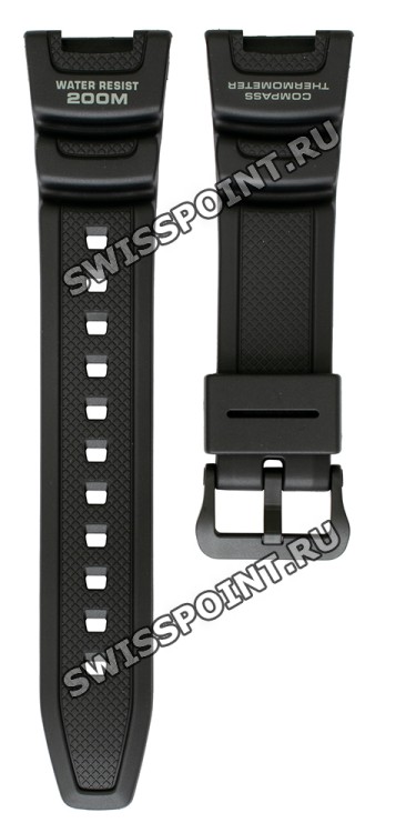 Черный полимерный ремешок Casio 10304195 для часов Casio SGW-100-1V