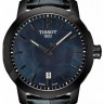 Синий кожаный ремешок Tissot T600036880, теленок, 19/18, черная пряжка, для часов Tissot Quickster T095.410.36.127.00